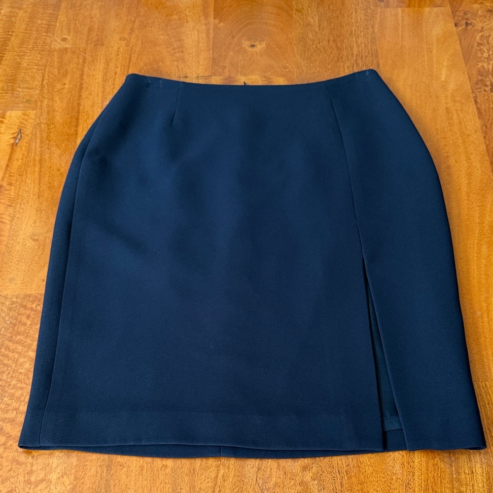 bebe Black Mini Pencil Skirt with Side Slit